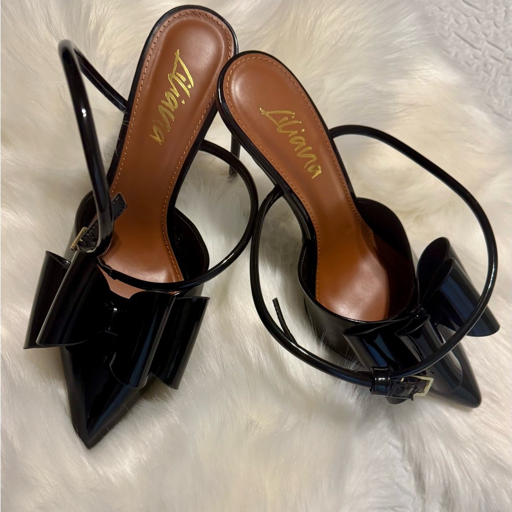 Elegant Black Women's Heels Size 9 - Picture 5 of 12